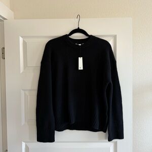 Banana Republic Cashmere Crew-Neck Sweater - Black